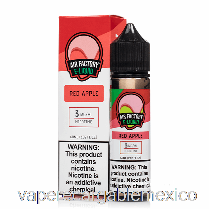 Vape Recargable Manzana Roja - Air Factory - 60ml 6mg